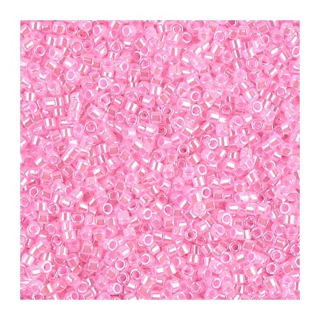10 Grams DB0245 Cotton Candy Pink Ceylon 11 Delica Beads