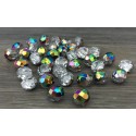 16 Inch Strand 10mm Clear Vitrail Czech Fire Polished Crystals