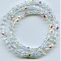 16 Inch Strand 4mm Crystal AB Czech Fire Polished Crystals