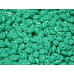 12 Grams Turquoise Green Super Duo Beads