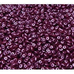 12 Grams Pastel Burgundy Super Duo Beads