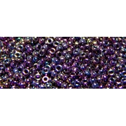 10 Grams 15-454 Miyuki Met. Dk. Plum Iris Seed Beads