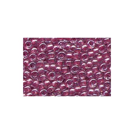10 Grams 15-1524 Miyuki Spkl Peony Pink Lined Crystal Seed Beads