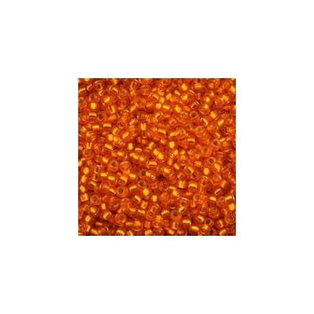 10 Grams 15-1625 Miyuki Dyed Semi Matte S/L Orange Seed Beads