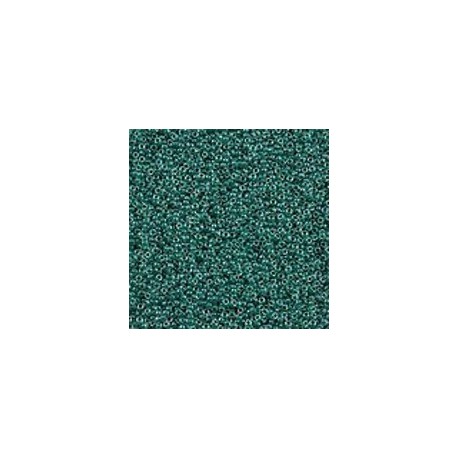 10 Grams 15-217 Miyuki Forest Green Lined Crystal Seed Beads