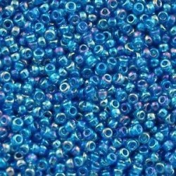 10 Grams 15-291 Miyuki TR Capri Blue AB Seed Beads