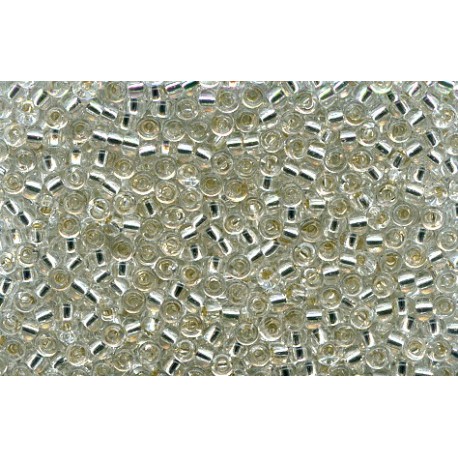 50 Grams 11-1 Miyuki Silver Lined Crystal Seed Beads