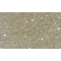100 Pack 3mm Champagne Czech Fire Polished Crystals