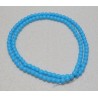 16 Inch Strand 4mm Opaque Turquoise Blue Round Czech Druk Beads