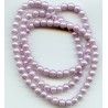 4mm Glass Pearls Lilac 16 Inch Strand