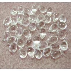 6x9 mm Crystal Clear Fringe Drops Qty 40 each