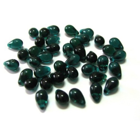 6x9 mm Emerald Fringe Drops Qty 40