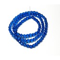 16 Inch Strand 4mm Sapphire Blue Dipped Decor Czech Fire Polished Crystals