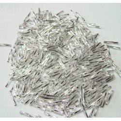 25 Grams TW2012-1 Twisted Bugle Beads S/L Crystal