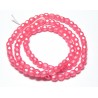 16 Inch Strand 4mm Dipped Decor Pearlescent Lt. Pink  Czech Fire Polished Crystals