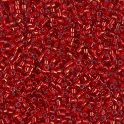 10 Grams DB0602 Miyuki Dyed S/L Red Size 11 Delica Beads