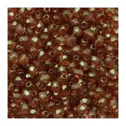 16 Inch Strand  3mm Copper Luster Czech Fire Polished Crystals