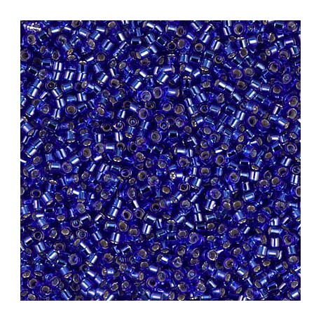 10 Grams DB0047 Silverlined Cobalt Size 11 Delica Beads